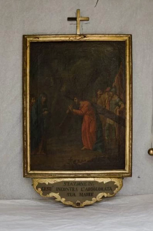 54-Via Crucis-stazione IV-gesù incontra Maria-Chiesa di san Carlo (BS)